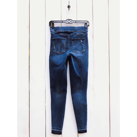 Spanx Distressed High Waist Ankle Denim Leggings S - Picture 10 of 14